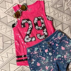 KIDS! Sequins Graphic Tank